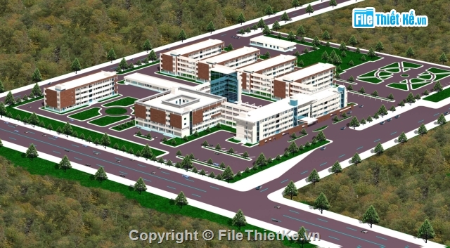 kiến trúc bệnh viện,kết cấu bệnh viện,bệnh viện đa khoa